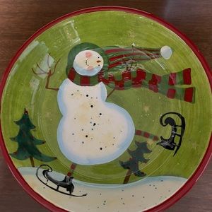 Set of 2 Certified International 9.5” Diameter Christmas Bowls, Read Details